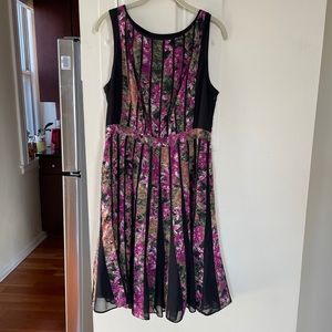 Adrianna Papell pleated day dress